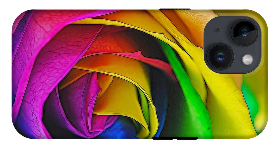 Rainbow Rose 23 - Phone Case