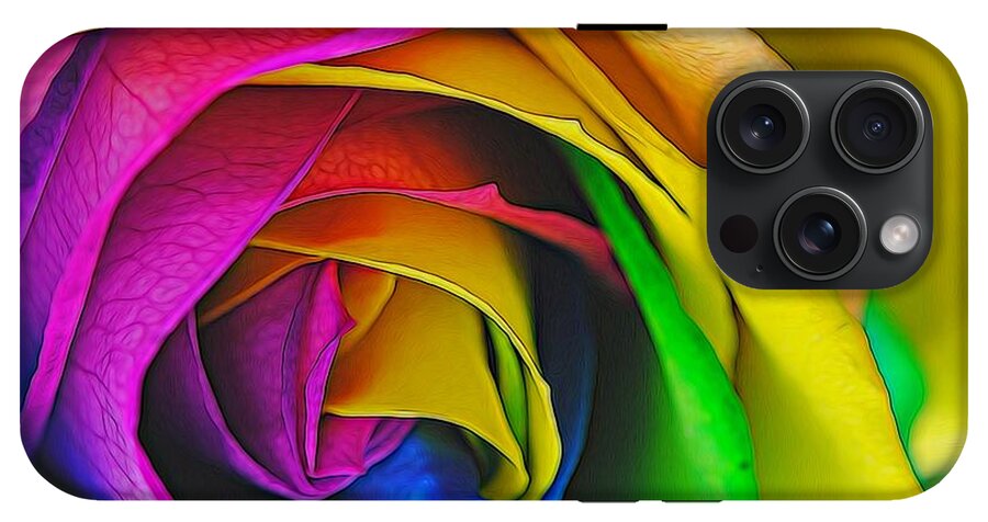 Rainbow Rose 23 - Phone Case