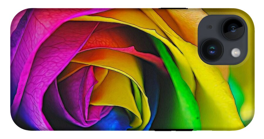 Rainbow Rose 23 - Phone Case