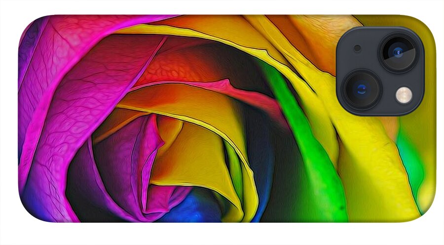 Rainbow Rose 23 - Phone Case