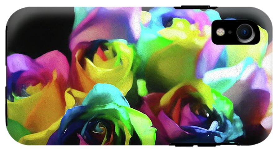 Rainbow Roses Watercolor - Phone Case