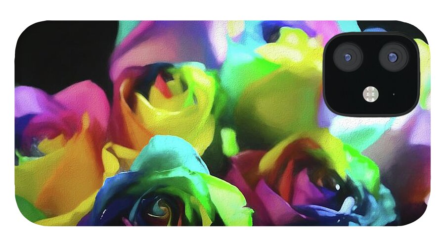 Rainbow Roses Watercolor - Phone Case