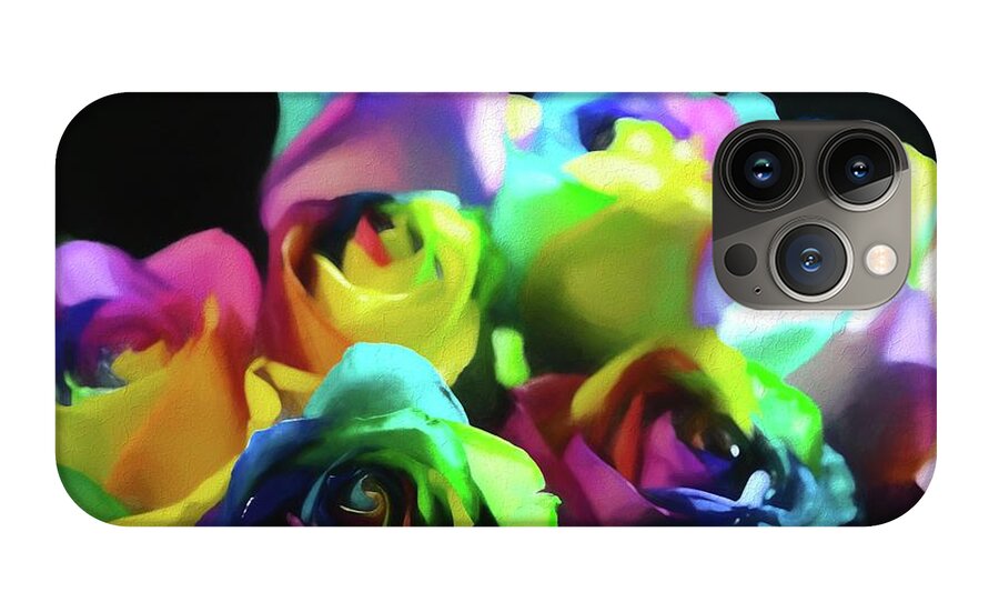 Rainbow Roses Watercolor - Phone Case