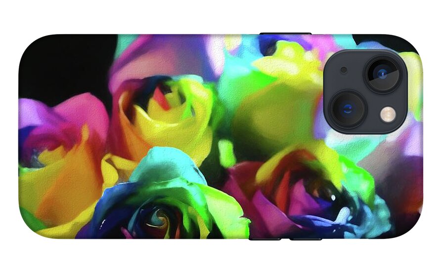 Rainbow Roses Watercolor - Phone Case