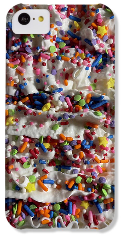 Rainbow Sprinkles On Whipped Cream - Phone Case