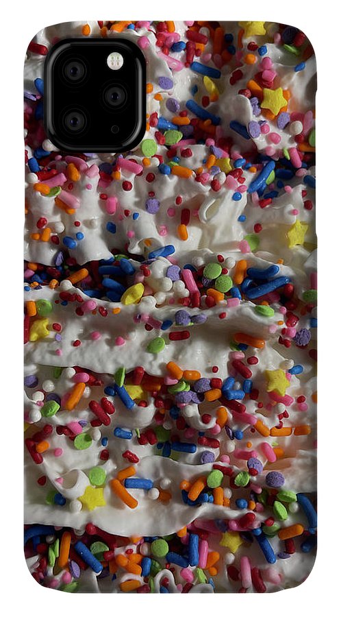 Rainbow Sprinkles On Whipped Cream - Phone Case