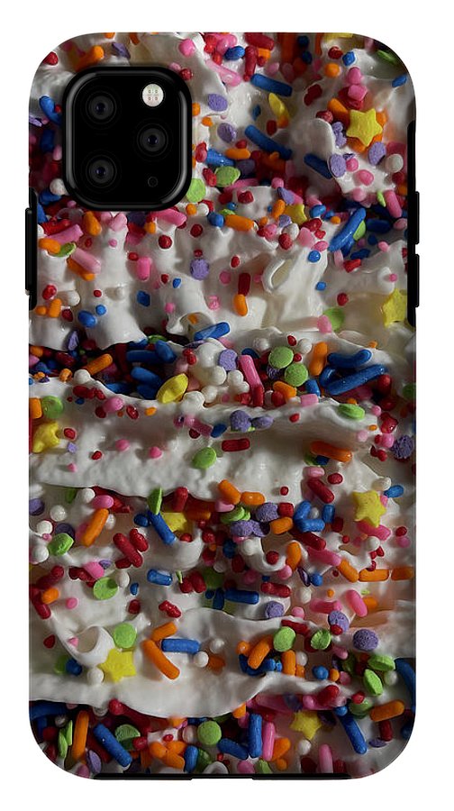 Rainbow Sprinkles On Whipped Cream - Phone Case