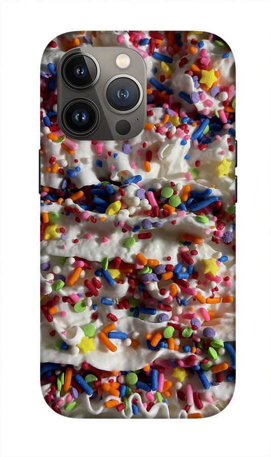 Rainbow Sprinkles On Whipped Cream - Phone Case