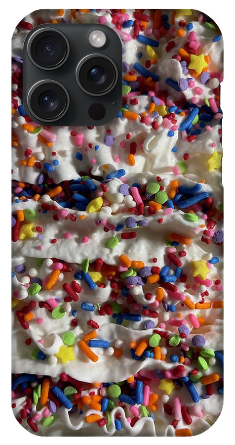 Rainbow Sprinkles On Whipped Cream - Phone Case