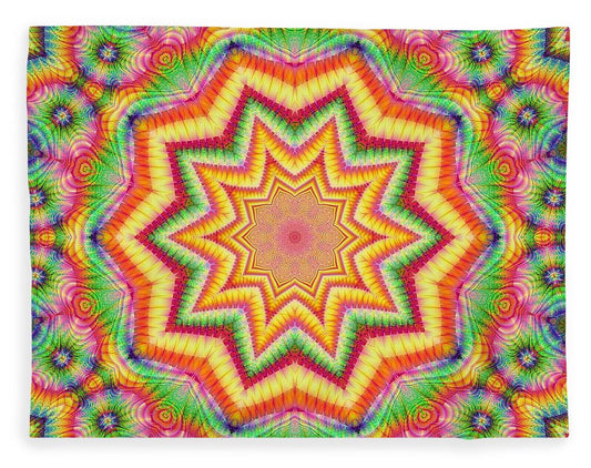 Rainbow Star Fractal Kaleidoscope - Blanket