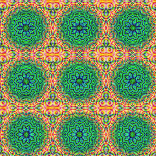 Rainbow Fractal Kaleidoscope Digital Image Download