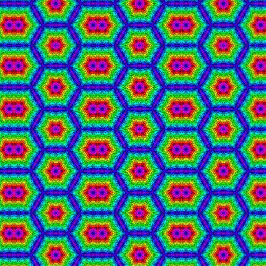 Rainbow Geometric Pattern Digital Image Download