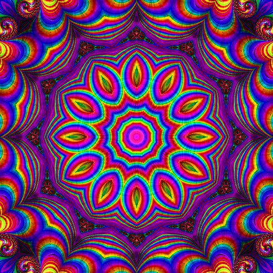 Rainbow Kaleidoscope Digital Image Download