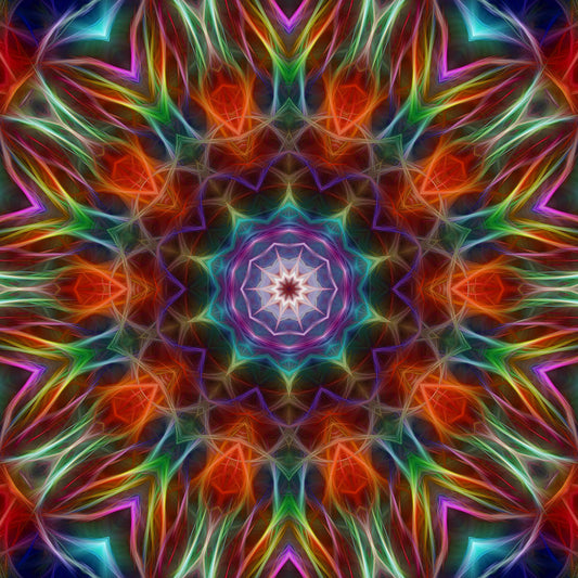Rainbow Kaleidoscope 2 Digital Image Download