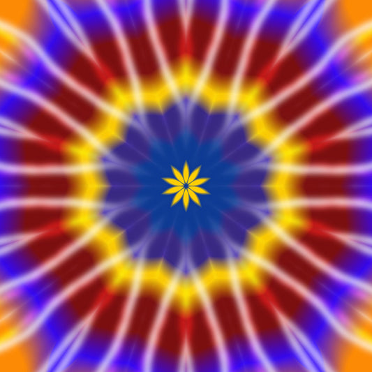 Rainbow Tie Dye Kaleidoscope Digital Image Download