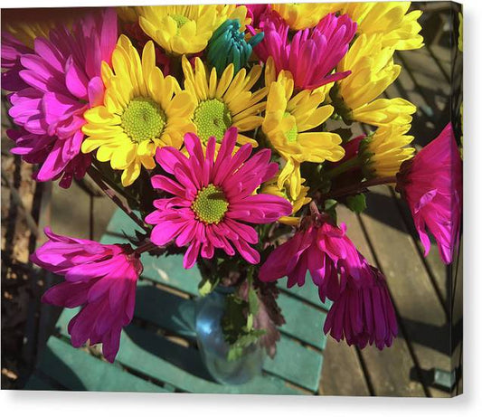Raw Flowers 1 - Canvas Print