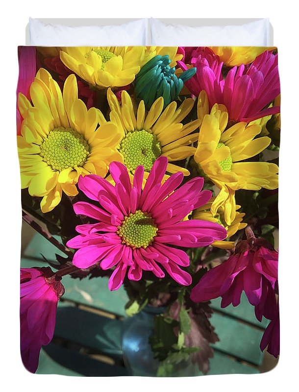 Raw Flowers 1 - Duvet Cover