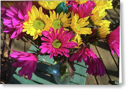Raw Flowers 1 - Greeting Card