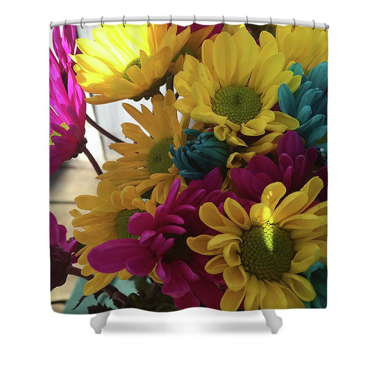 Raw Flowers 2 - Shower Curtain