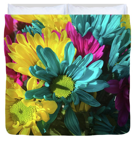 Raw Flowers 4 - Duvet Cover