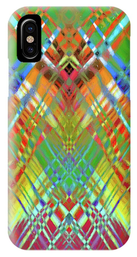 Red Green Freestyle Plaid - Phone Case