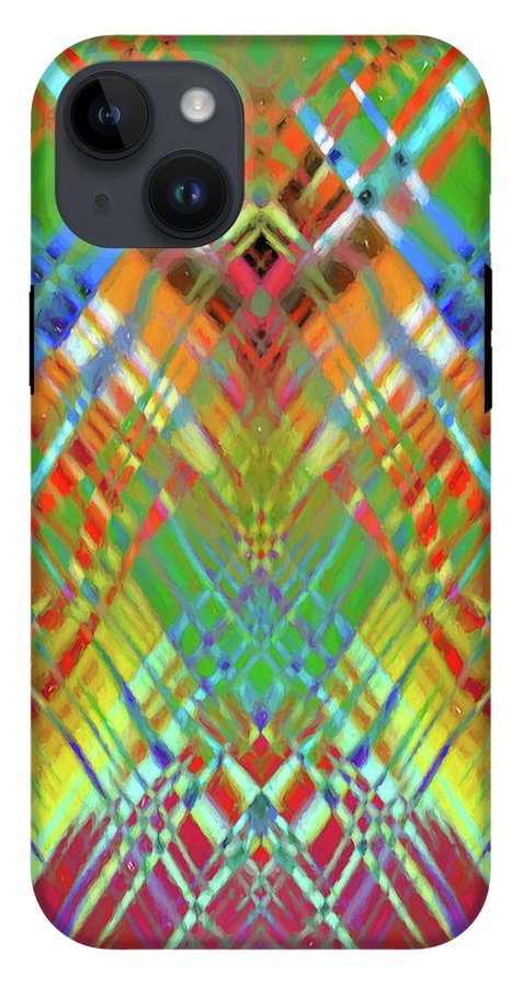 Red Green Freestyle Plaid - Phone Case