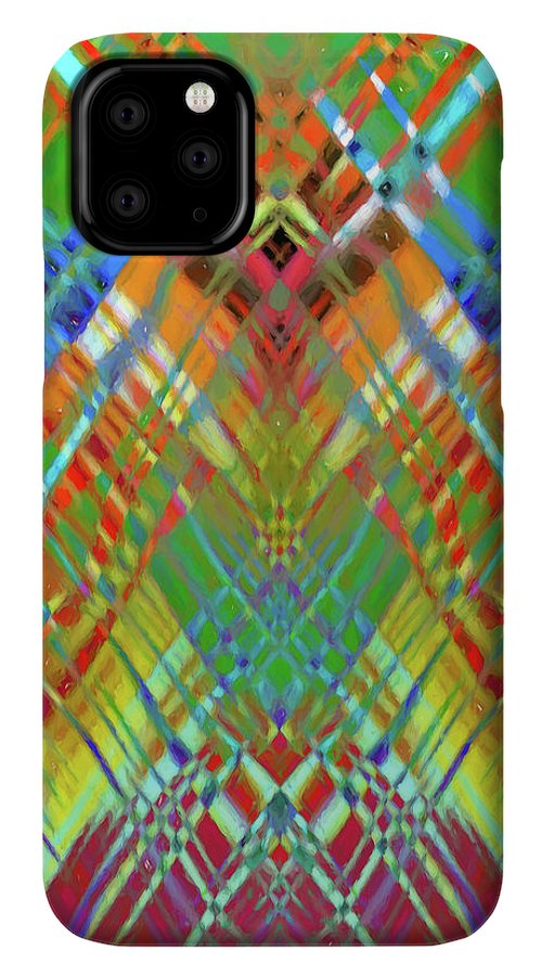 Red Green Freestyle Plaid - Phone Case