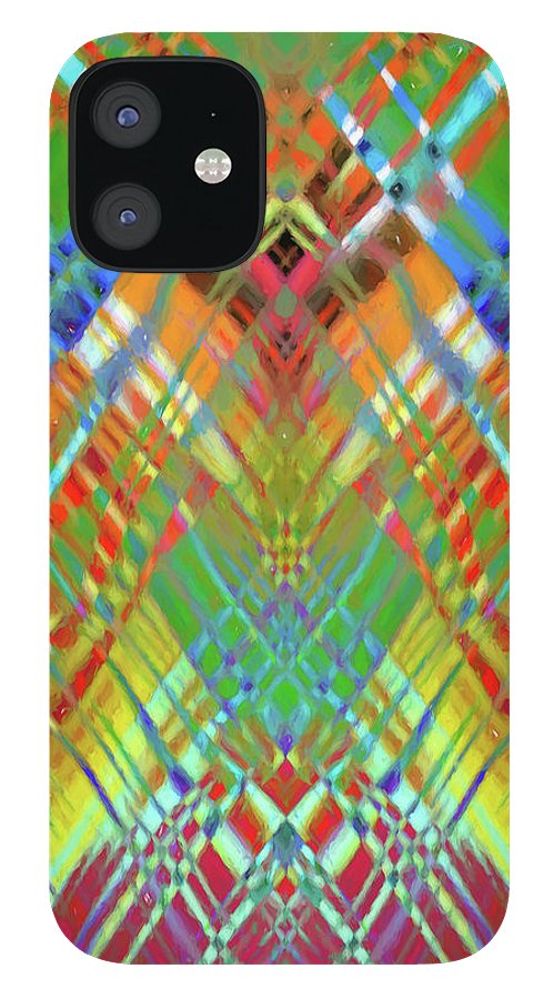 Red Green Freestyle Plaid - Phone Case