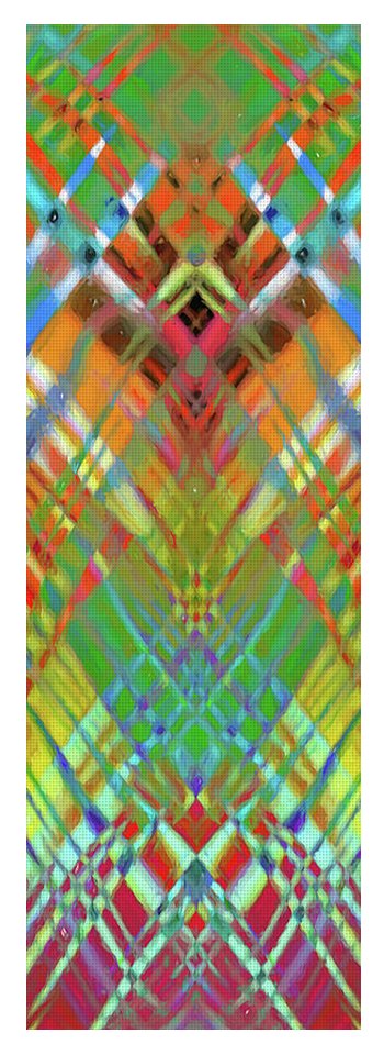 Red Green Freestyle Plaid - Yoga Mat