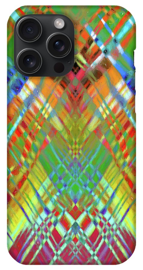 Red Green Freestyle Plaid - Phone Case