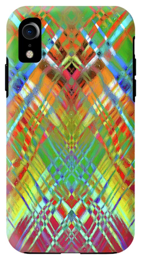 Red Green Freestyle Plaid - Phone Case