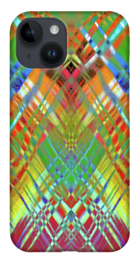 Red Green Freestyle Plaid - Phone Case