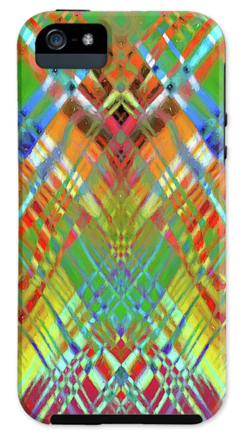 Red Green Freestyle Plaid - Phone Case