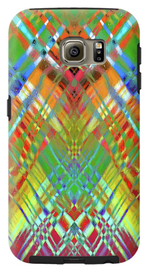 Red Green Freestyle Plaid - Phone Case