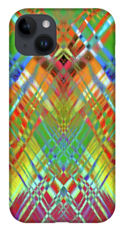 Red Green Freestyle Plaid - Phone Case