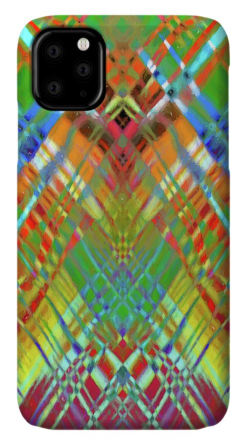 Red Green Freestyle Plaid - Phone Case