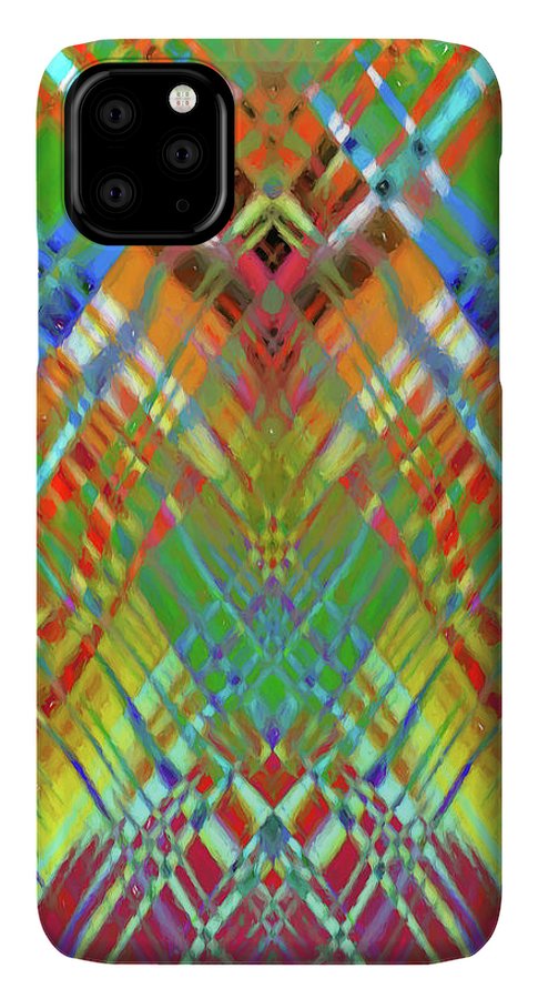 Red Green Freestyle Plaid - Phone Case