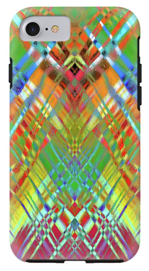 Red Green Freestyle Plaid - Phone Case