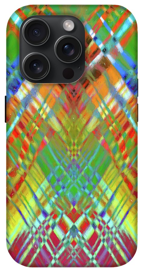 Red Green Freestyle Plaid - Phone Case