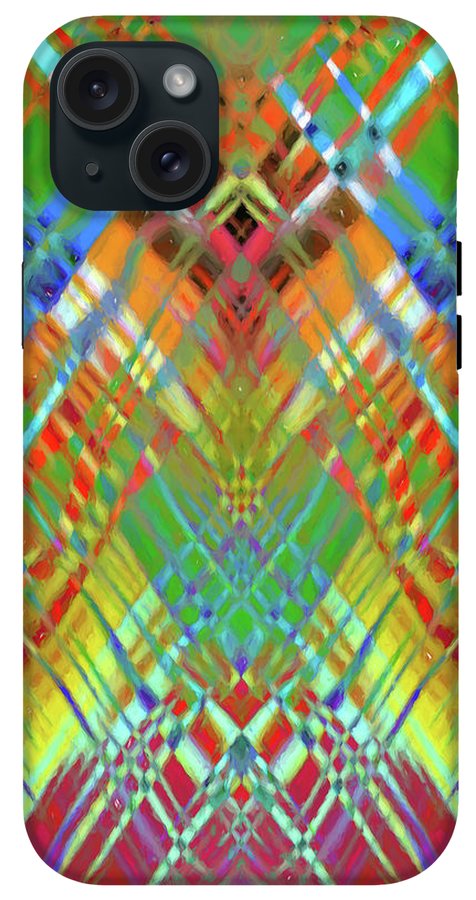 Red Green Freestyle Plaid - Phone Case