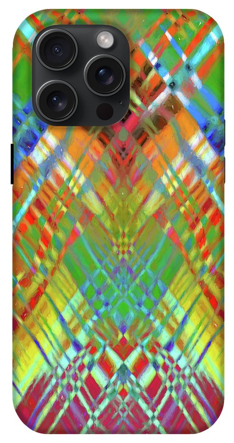 Red Green Freestyle Plaid - Phone Case