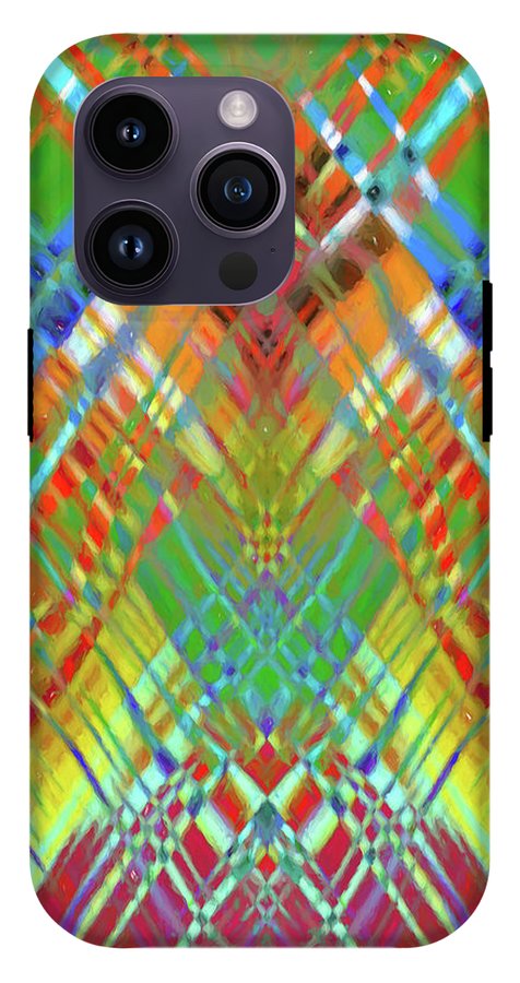 Red Green Freestyle Plaid - Phone Case