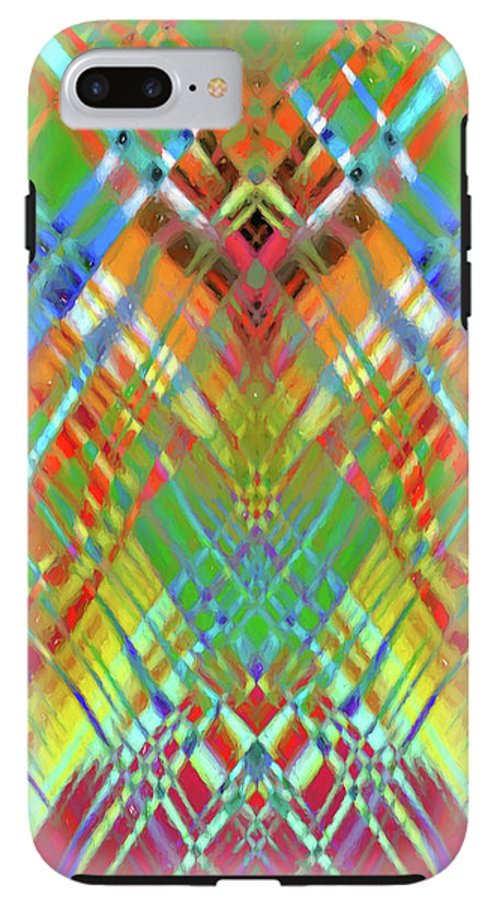 Red Green Freestyle Plaid - Phone Case