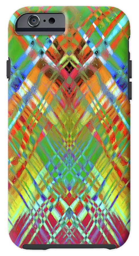 Red Green Freestyle Plaid - Phone Case