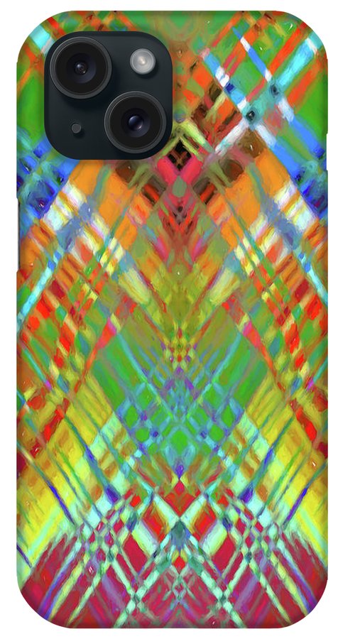 Red Green Freestyle Plaid - Phone Case