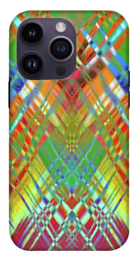 Red Green Freestyle Plaid - Phone Case