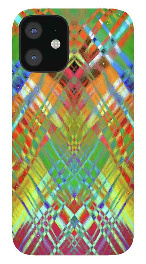 Red Green Freestyle Plaid - Phone Case