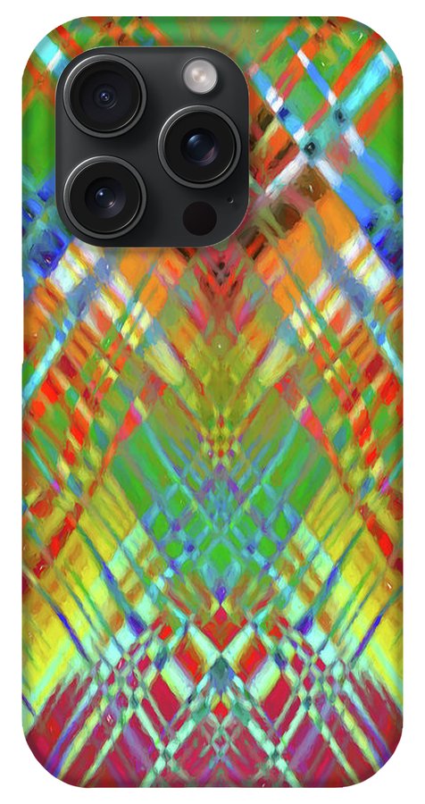 Red Green Freestyle Plaid - Phone Case