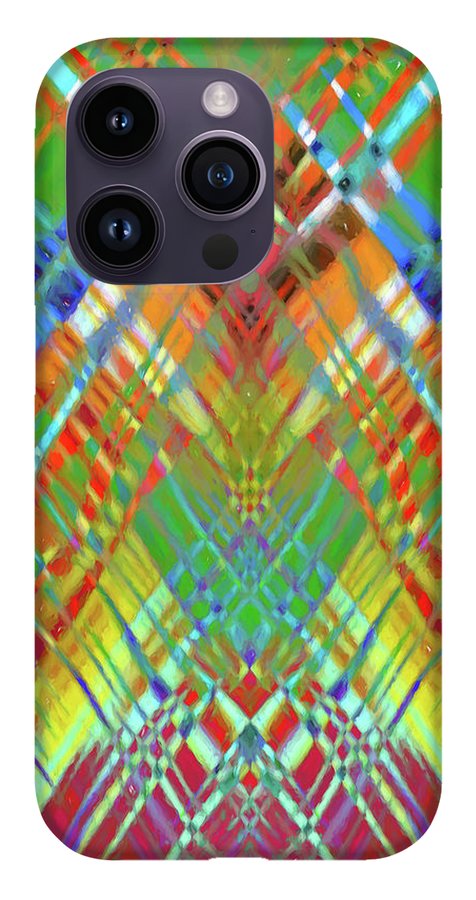 Red Green Freestyle Plaid - Phone Case