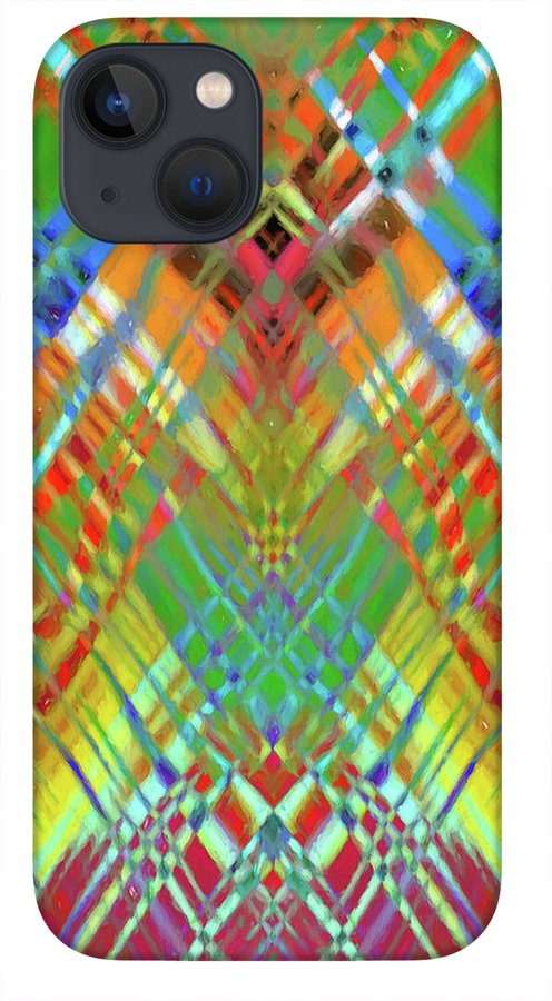 Red Green Freestyle Plaid - Phone Case